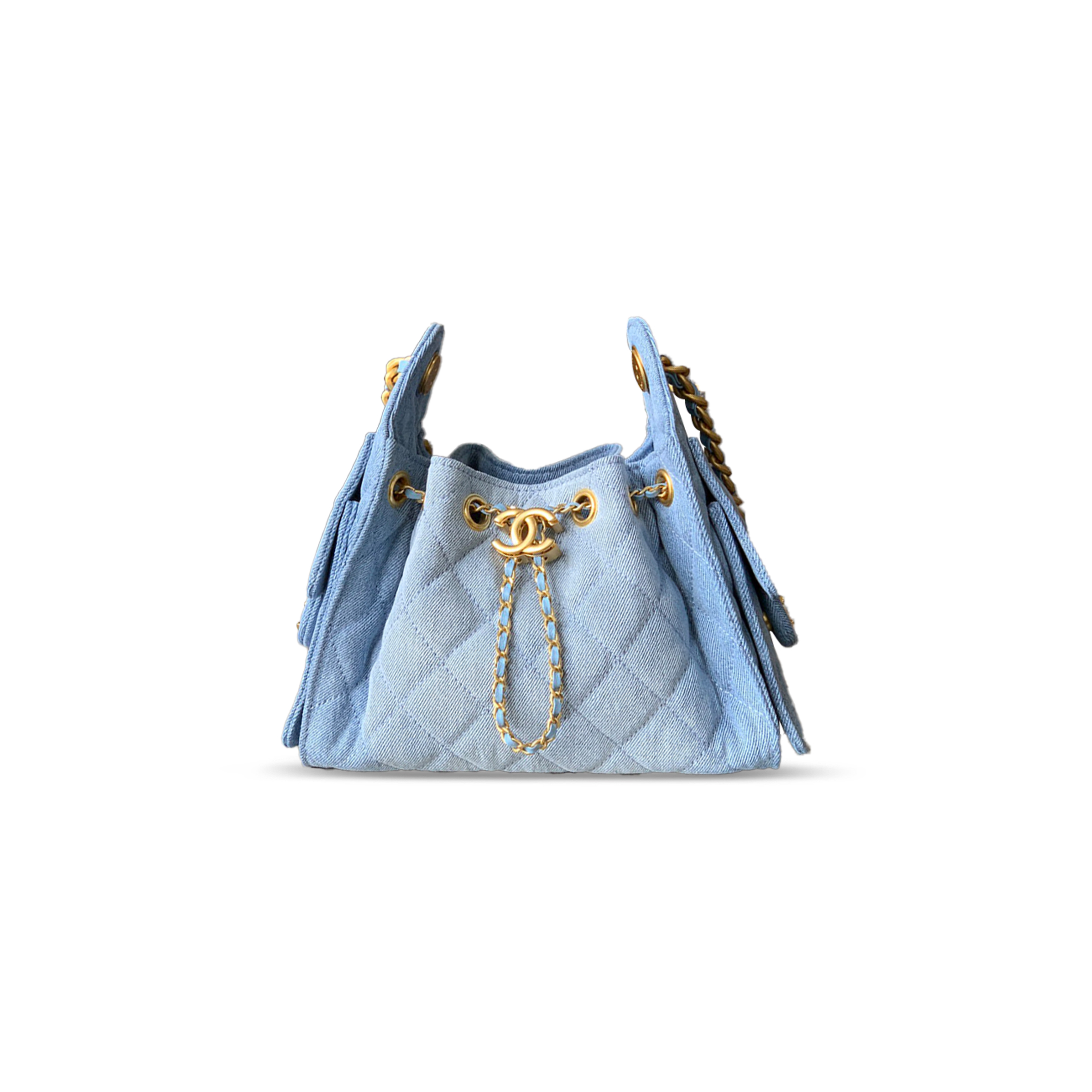 Ch*el 25 mini hobo bag denim as5631 (22*20*12.5cm)